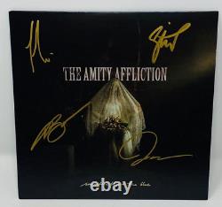 L'amity Affliction Signé Autographié Quelque Part Au-delà Du Bleu 7 Vinyl Lp