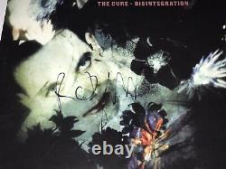 La Cure Robert Smith Rare Signé Réédition De Désintégration Vinyl Lp Record Bas Coa