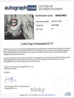 Lady Gaga Signé Autographied Born This Way Vinyl Album Couver Lp Proof Coa