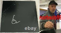 Lars Ulrich A Signé Autographe Métallique L'album Black Vinyl Enregistrement Wexact Prof
