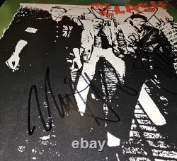 Le disque vinyle autographe de l'album éponyme de The Clash 4 signatures COA VEUILLEZ LIRE
