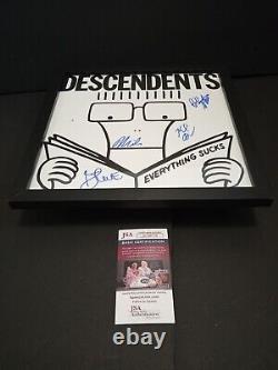 Les Descendants Bande Signée + Framed Tout Suce Vinyl Jsa Coa