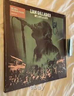 Liam Gallagher Oasis Autographe Signé MTV Unplugged Vinyle Record Scellé