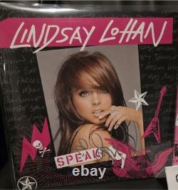 Lindsay Lohan VINYLE Speak RARE SIGNÉ