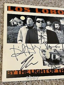 Los Lobos Signé Lp Vinyl Lot Par La Lumière De La Lune La Pistoleta Y El Corazon