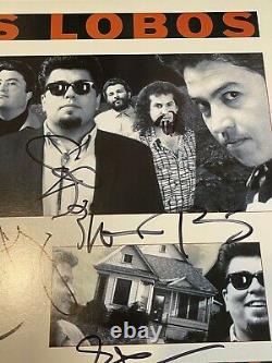 Los Lobos Signé Lp Vinyl Lot Par La Lumière De La Lune La Pistoleta Y El Corazon