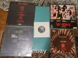 Lot de 6 vinyles Vio-Lence RARES : Eternal Nightmare, Démos signées 7, Vomit Bag 10.