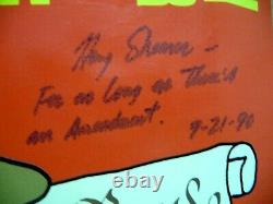 Lp Signé/autographié Avec Croquis De Matt Groening! & Harry Shearer Simpsons