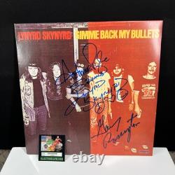 Lynyrd Skynyrd ALBUM VINYLE Gimme Back My Bullets SIGNÉ À LA MAIN COA & HOLO