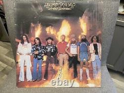 Lynyrd Skynyrd street survivors' vinyle LP album couverture de flamme originale signée