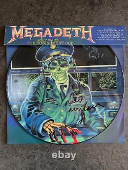 MEGADETH vinyle 12 signé dédicacé HOLY WARS