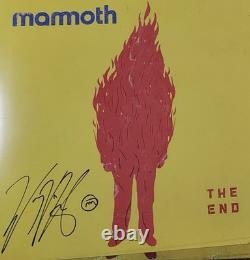 Mammouth LP SIGNÉ The End Vinyle NOIR & JAUNE SPLATTER Van Halen - PRÊT À EXPÉDIER