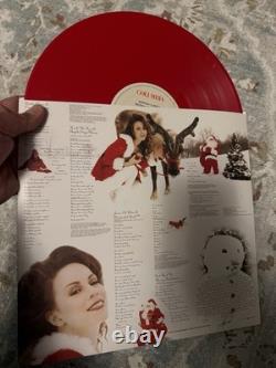 Mariah Carey Joyeux Noël Disque Vinyle Rouge Autographié Signé LP XMAS ? Rare