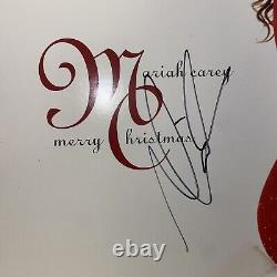 Mariah Carey Merry Christmas Signé Autographe Autographié Vinyl Record Lp All I