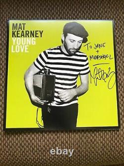 Mat Kearney Young Love Vinyl Signé New Autographied Record Lp