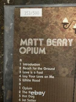 Matt Berry opium Orange Vinyle LP Signé Numéroté