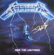 Metallica Autographié Ride The Lightning Vinyle James Hetfield Lars Ulrich