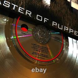 Métallique (master Of Puppets) CD Lp Record Vinyle Autographié Signé