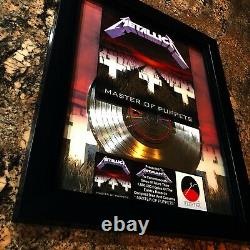 Métallique (master Of Puppets) CD Lp Record Vinyle Autographié Signé