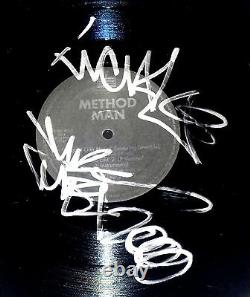 Méthode Man Wu-tang Clan Hand Signed Autographed Vinyl Enregistrement Album! Rayons! Avec Le Coa