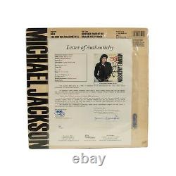 Michael Jackson A Signé La Couverture De L'album De Vinyle Mauvaise Original Avec Jsa Loa Rare