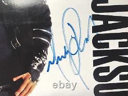 Michael Jackson Bad Vinyl Sleeve Album Autographié Signé Avec Coa