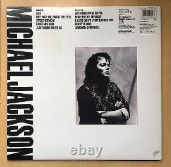 Michael Jackson Bad Vinyl Sleeve Album Autographié Signé Avec Coa