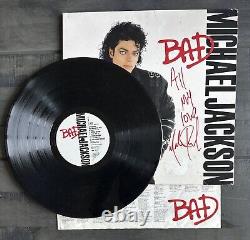 Michael Jackson Mauvais Vinyle Autographié (Signé en Personne 6/2003)