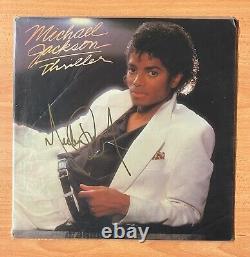 Michael Jackson Thriller 1982 Disque Vinyle LP signé RARE Authentifié