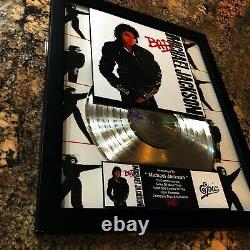 Michael Jackson (bad) CD Lp Record Vinyle Autographié Signé