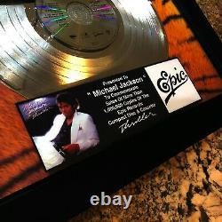 Michael Jackson (thriller) CD Lp Record Vinyl Autographié Signé