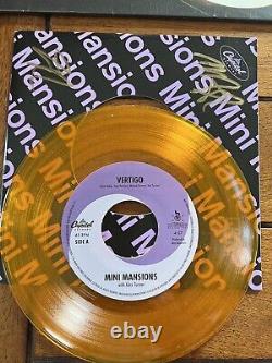 Mini Mansions Single 7 Vertigo Signed Orange Vinyl Arctic Monkeys Navires Gratuits