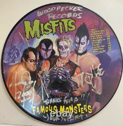 Misfits Famous Monsters Vinyle Disque D'image Holland Signé Autographe