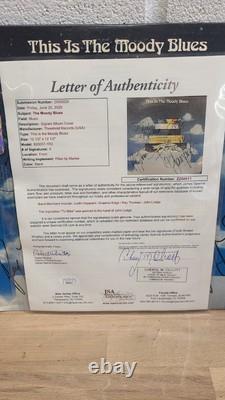 Moody Blues Ceci Est Le Groupe Vinyle Autographié Signé JSA #ZZ60011