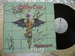 Mötley Crüe Dr. Feelgood Autographied Lp Avec Coa Elektra E1 60829 Motley Crue