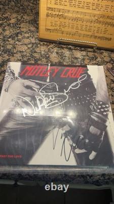 Mötley Crüe Girls, Girls, Girls Album vinyle musical autographe signé