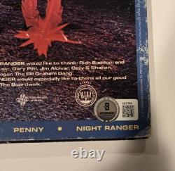 NIGHT RANGER disque vinyle LP DAWN PATROL signé et autographed BECKETT LOA BAS