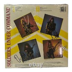 NOUVEAU Stryper AUTOGRAPHIÉ Soldats Sous Commande Vinyle Record 1985 Enigma