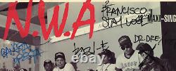 N. W. A Signé Gangsta Gangsta 12 pouces Maxi Single Record avec Eazy-E (JSA)