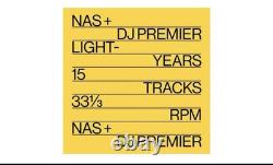 Nas & DJ Premier Autographe Light-Years 2xLP Édition Limitée SIGNÉE seulement 500 produites