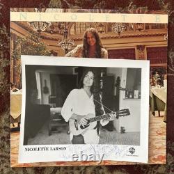 Nicolette Larson LP et photographie autographiés et signés