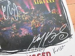 Nirvana Signed White Vinyl Lp Par 5 Coa + Proof! Dave Grohl Krist Novoselic Foos