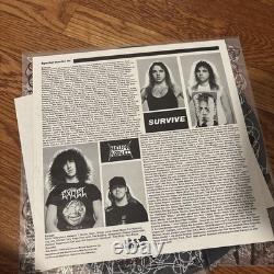 Nuclear Assault Survive Disque Vinyle LP Avec Tous les Inserts SIGNÉ AUTOGRAPHIÉ