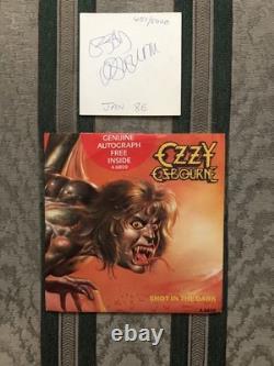 OZZY OSBOURNE Ltd Autographié 451/5000 Shot In The Dark/ 7 Vinyle UK