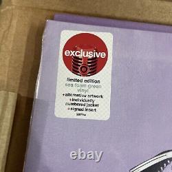 Olivia Rodrigo GUTS Vinyle LP Vert Mousse de Mer Target Inséré Signé Auto /4200 NEUF