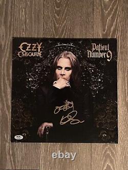 Ozzy Osbourne Signé Album De Vinyle Autographié Dossier Patient Numéro 9 Psa/coa