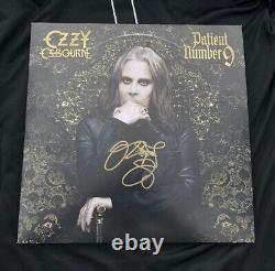 Ozzy Osbourne Signé Patient Numéro 9 Édition Limitée Cristal Vinyle Psa/dna Coa