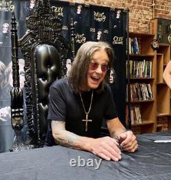 Ozzy Osbourne Signé Patient Numéro 9 Édition Limitée Cristal Vinyle Psa/dna Coa
