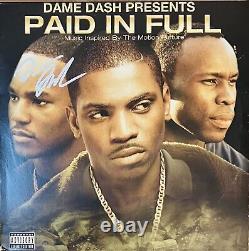 PAID IN FULL OG Pressing Vinyle LP Autographié Signé Par Damon Dash Dame Roc