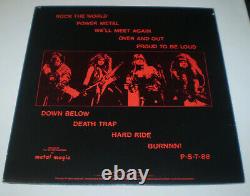 Pantera Power Metal Lp Vinyle Record Autographié Full Band Signé 1988 Tx Thrash